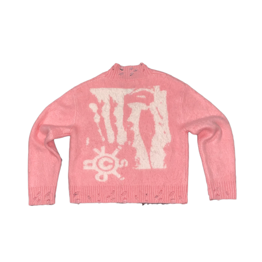 VSN Mohair Cardigan Baby Pink