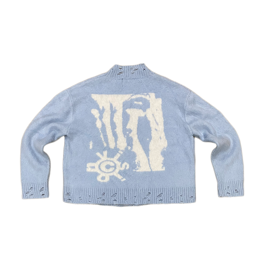 VSN Mohair Cardigan Light Blue