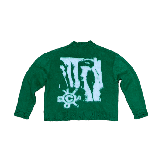 VSN Mohair Cardigan Green