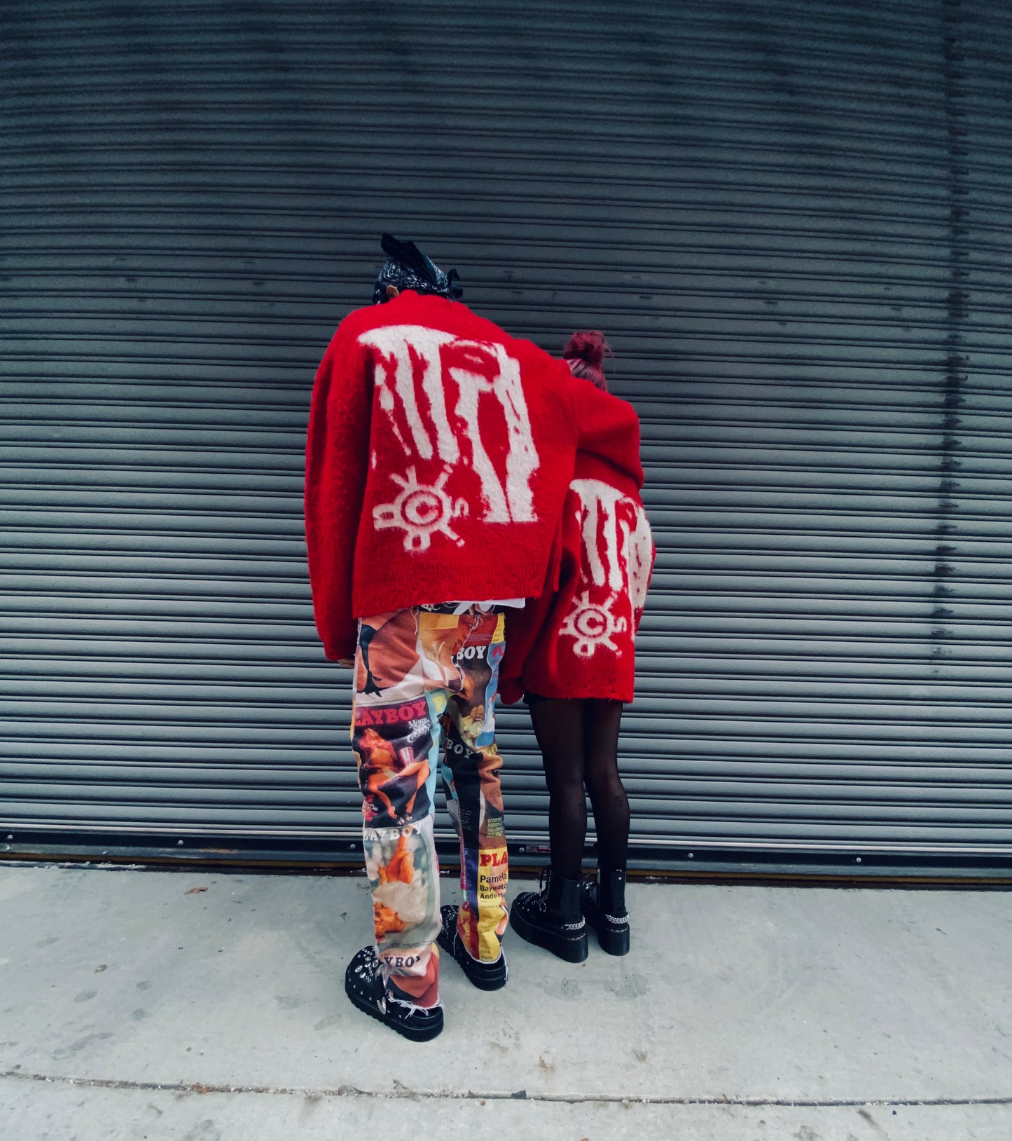 VSN Mohair Cardigan Red