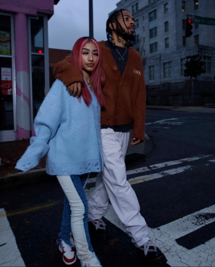 VSN Mohair Cardigan Brown