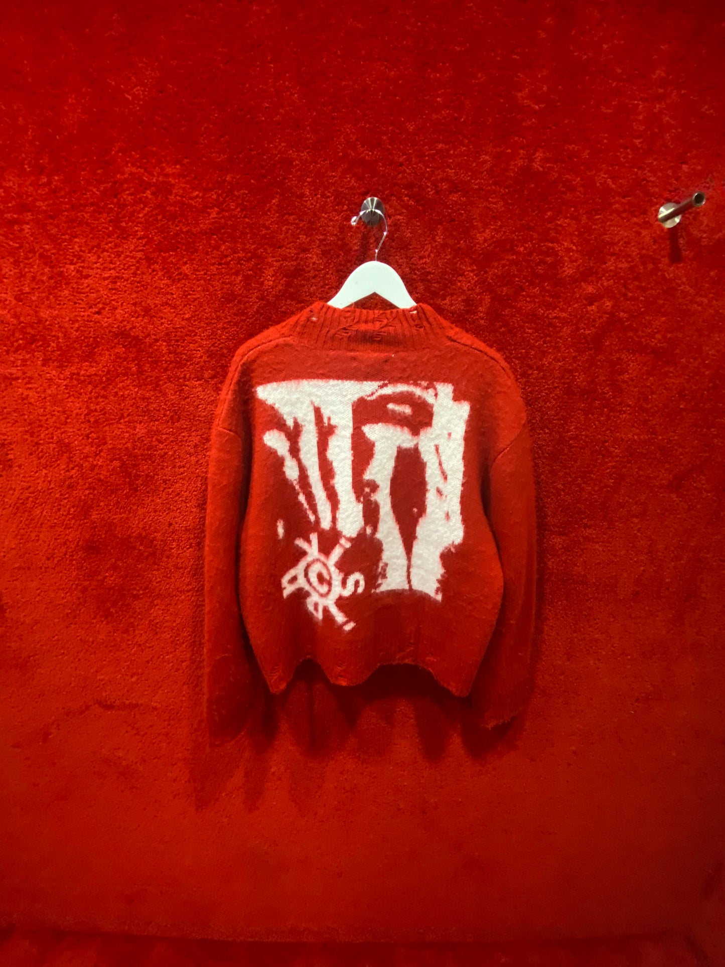 VSN Mohair Cardigan Red