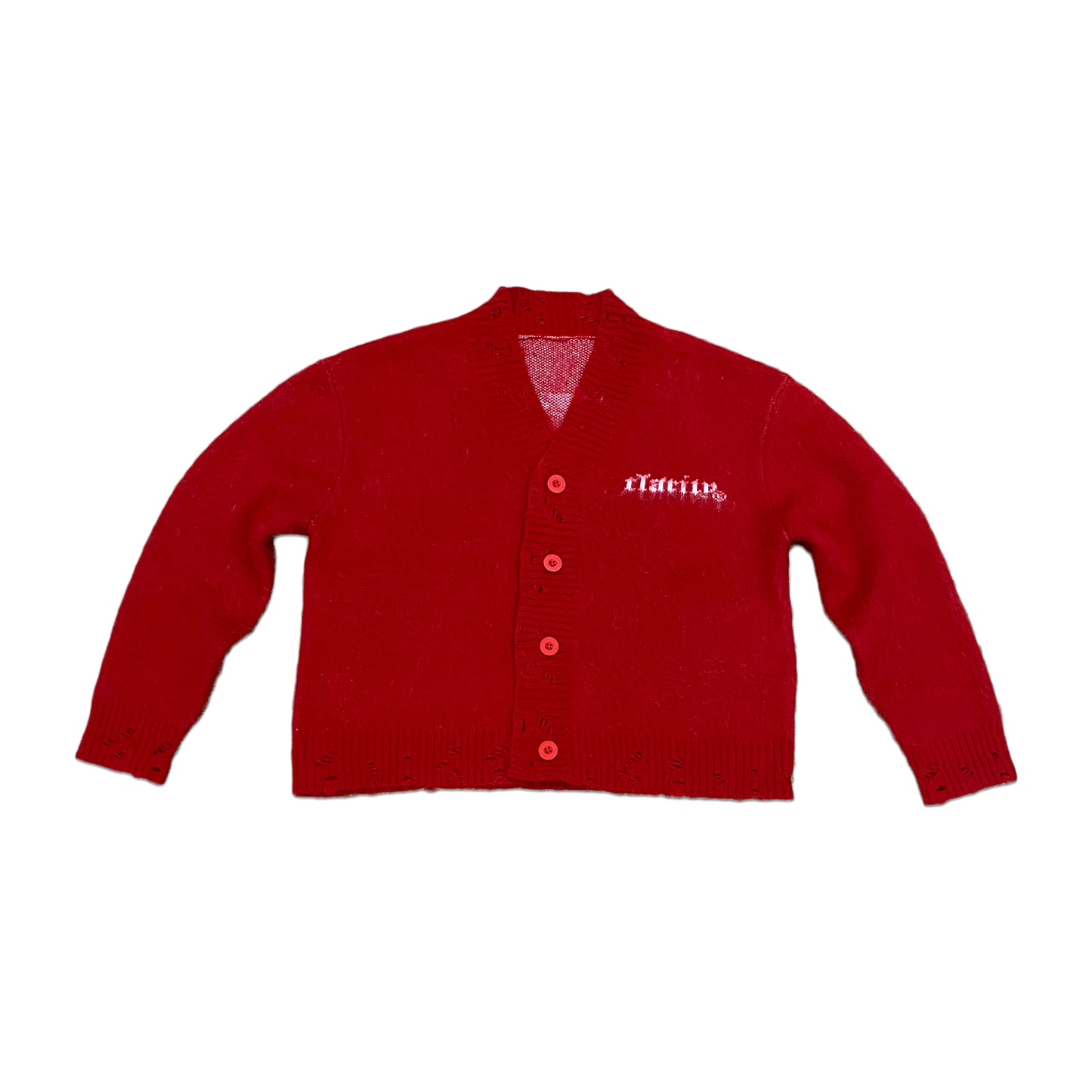 VSN Mohair Cardigan Red