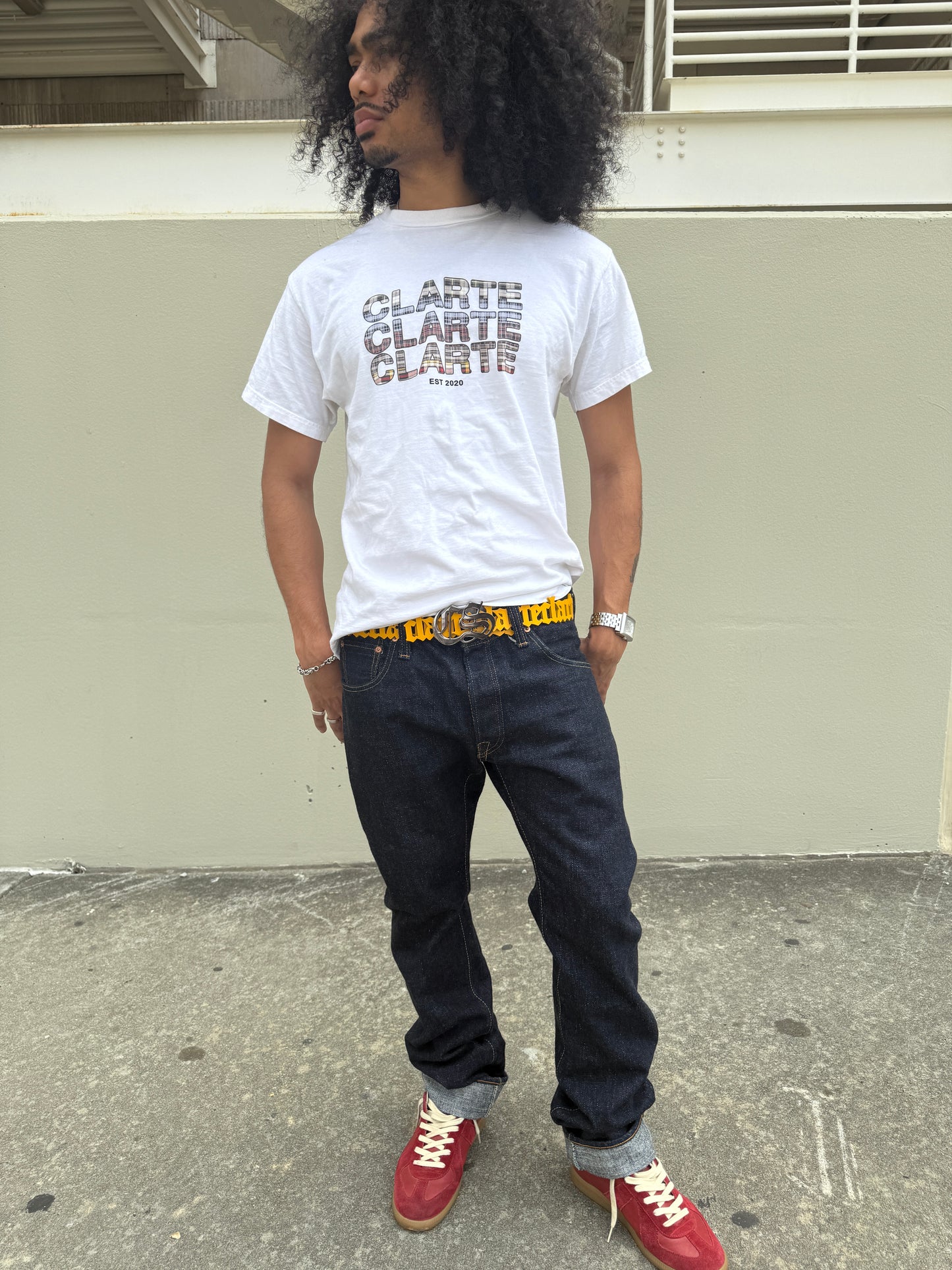Plaid Stack Tee