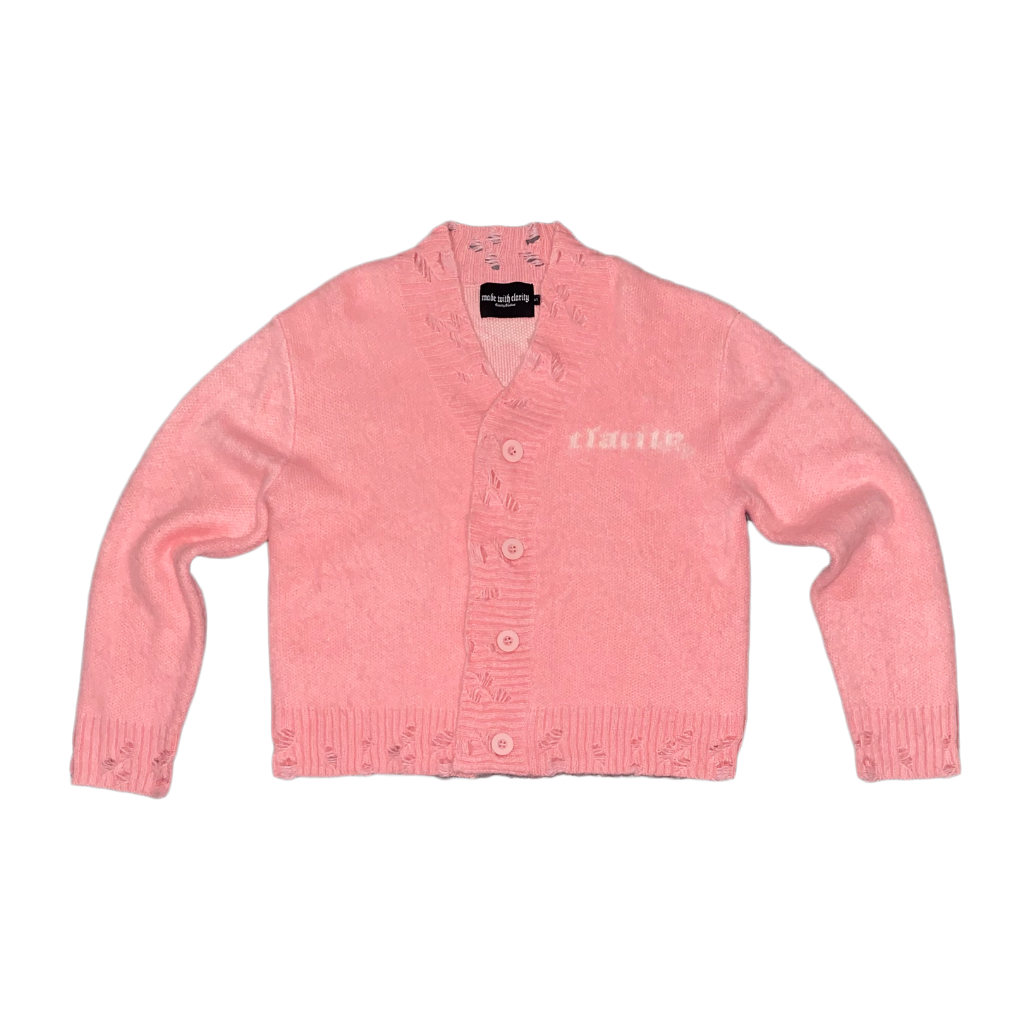 VSN Mohair Cardigan Baby Pink