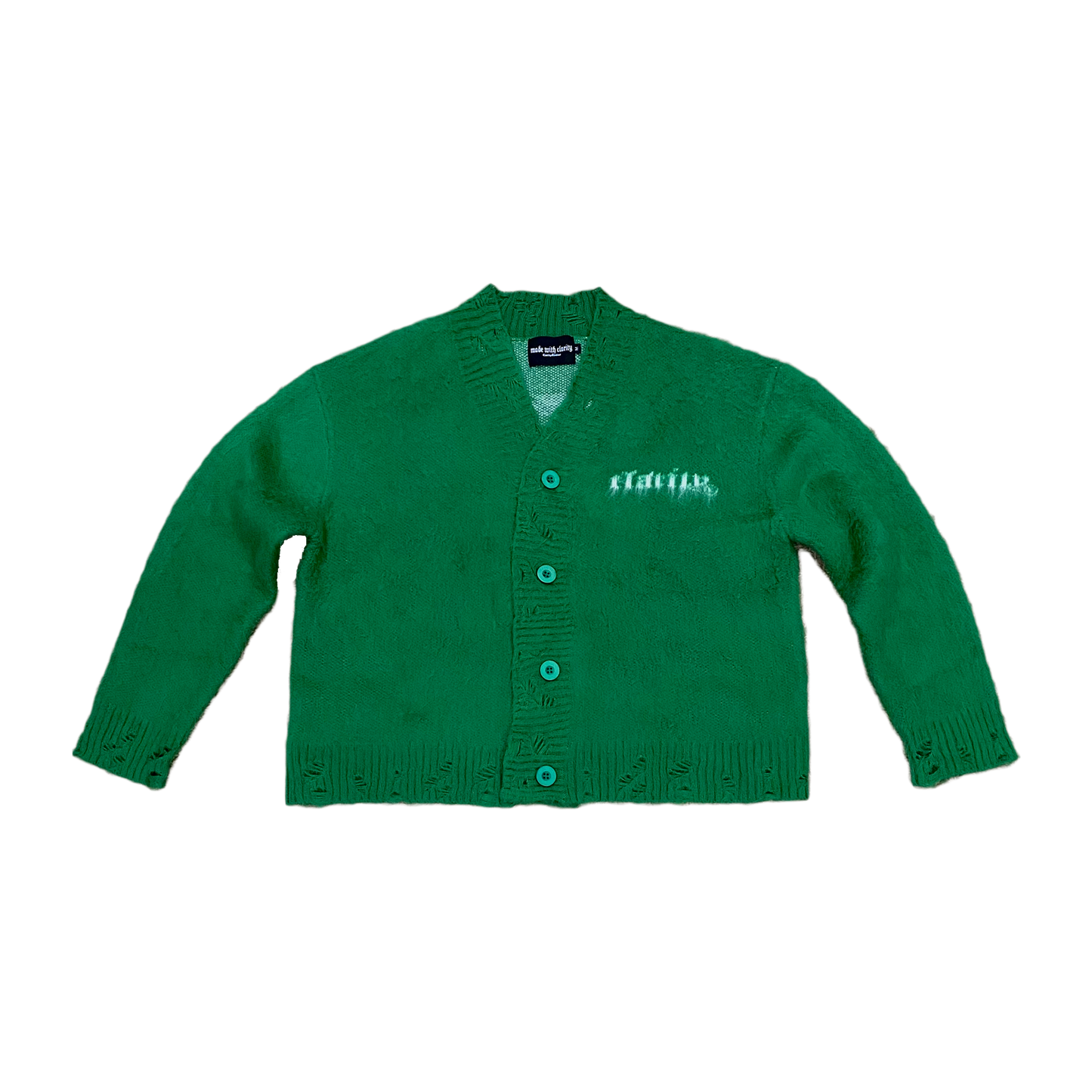VSN Mohair Cardigan Green