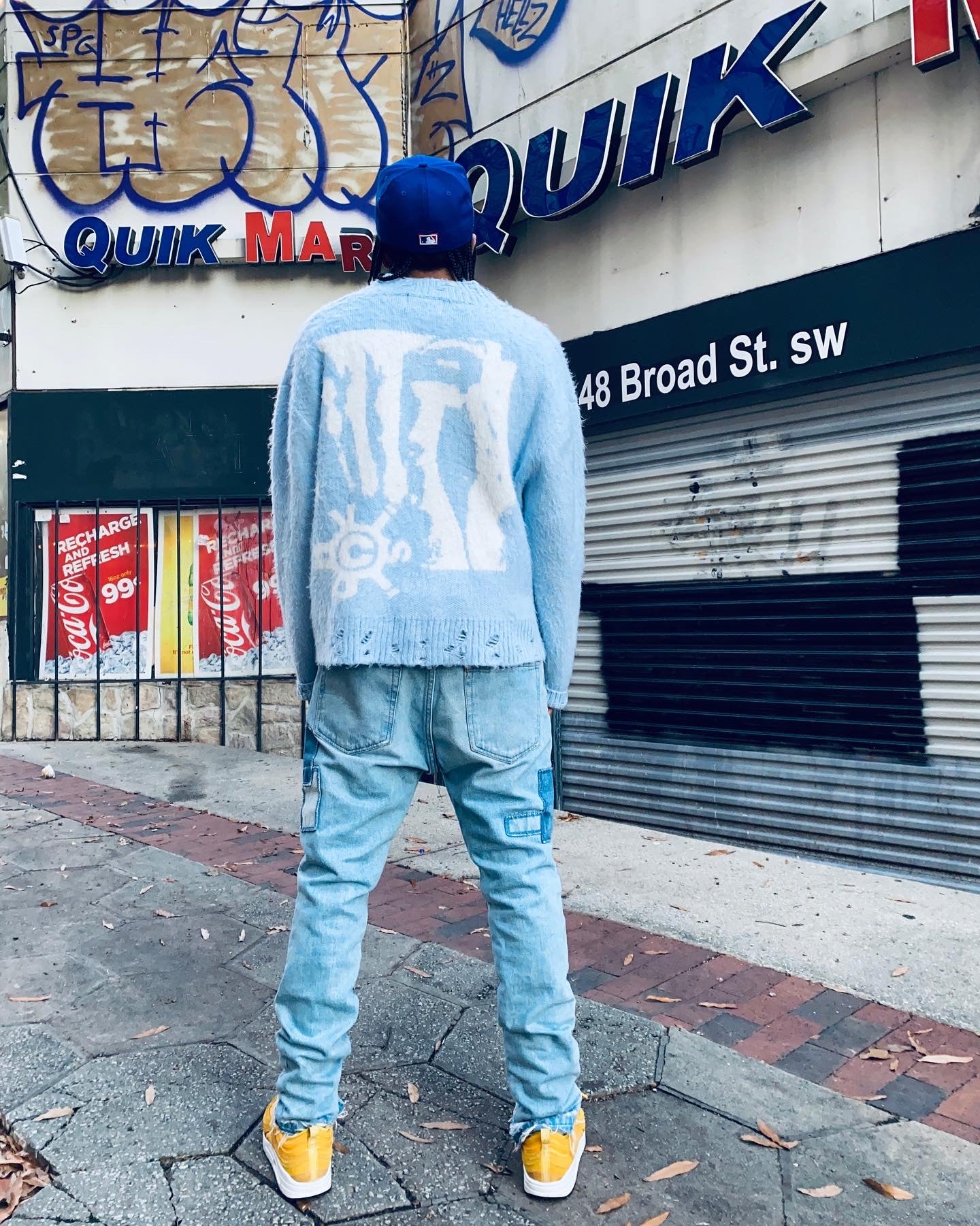 VSN Mohair Cardigan Light Blue